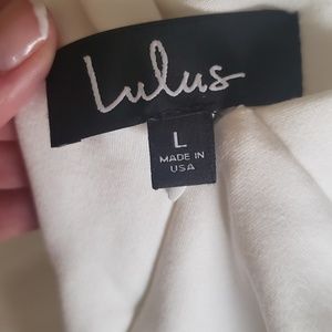 Lulu's fitted illusion dress